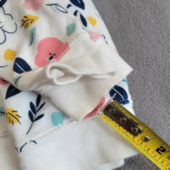 Simple Joys by Carters Baby Girls Floral Jacket 6 9 Months Pink White - Picture 5 of 10